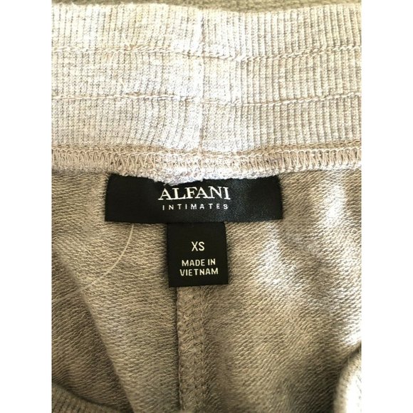 Alfani Women's Sz XS Ultra-Soft Jogger Drawstring Pajama Pants w/ Pockets Gray - Picture 6 of 7